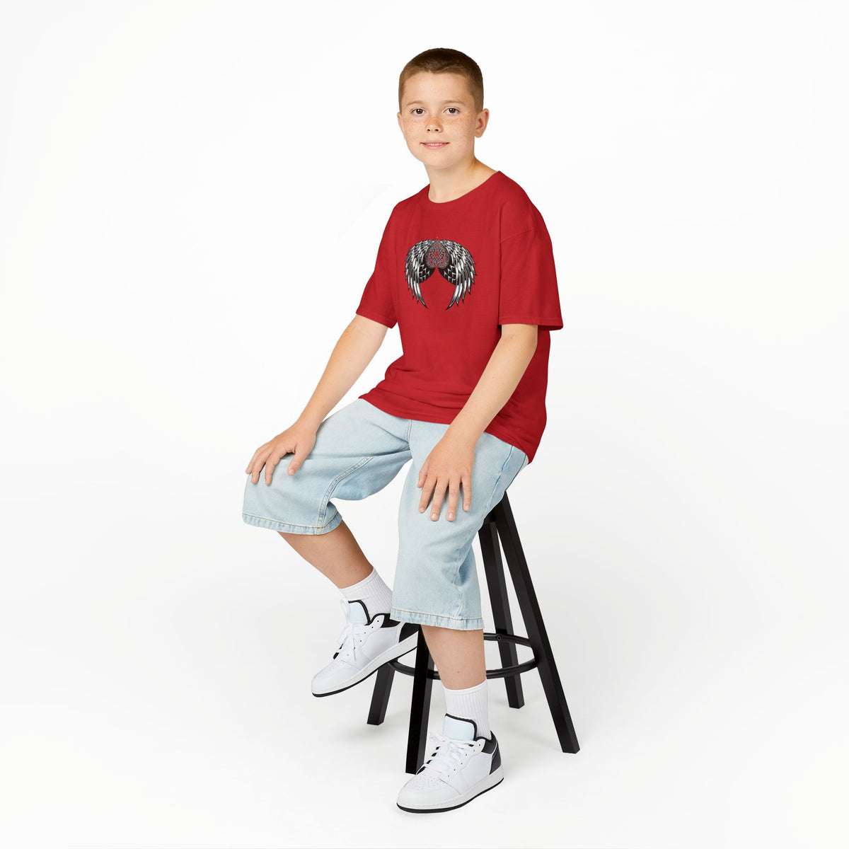 Kids Celtic Heart with Angel Wings Tee