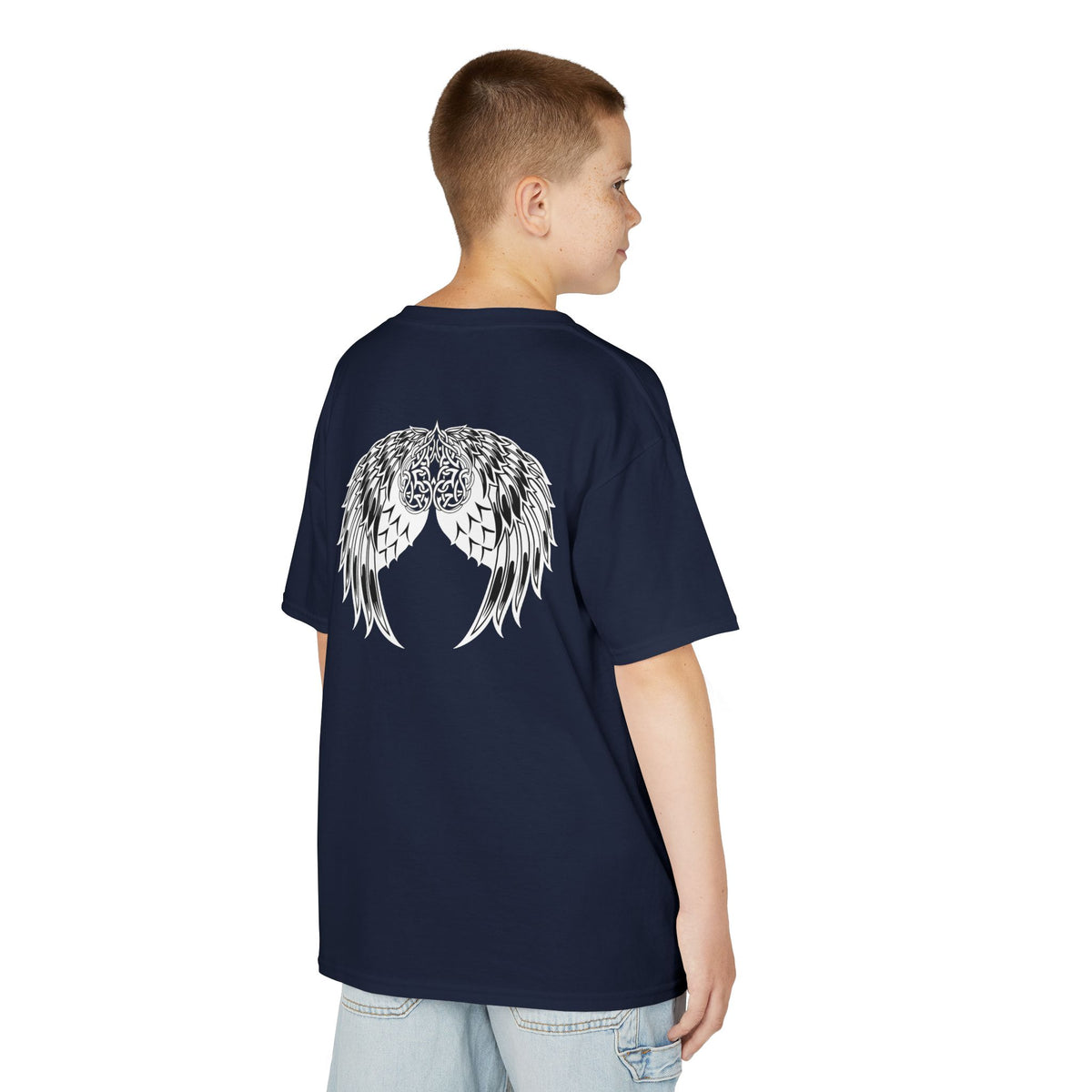 Kids Celtic Heart with Angel Wings Tee