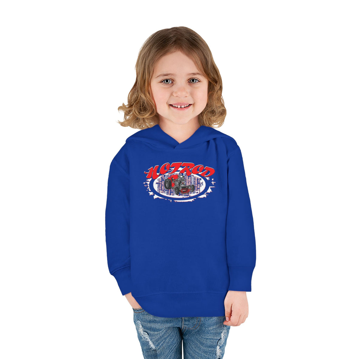 Toddler Retro Hotrod Graphic Hoodie for Young Motorheads