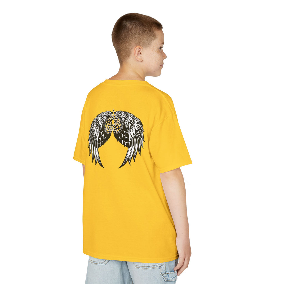 Kids Celtic Heart with Angel Wings Tee