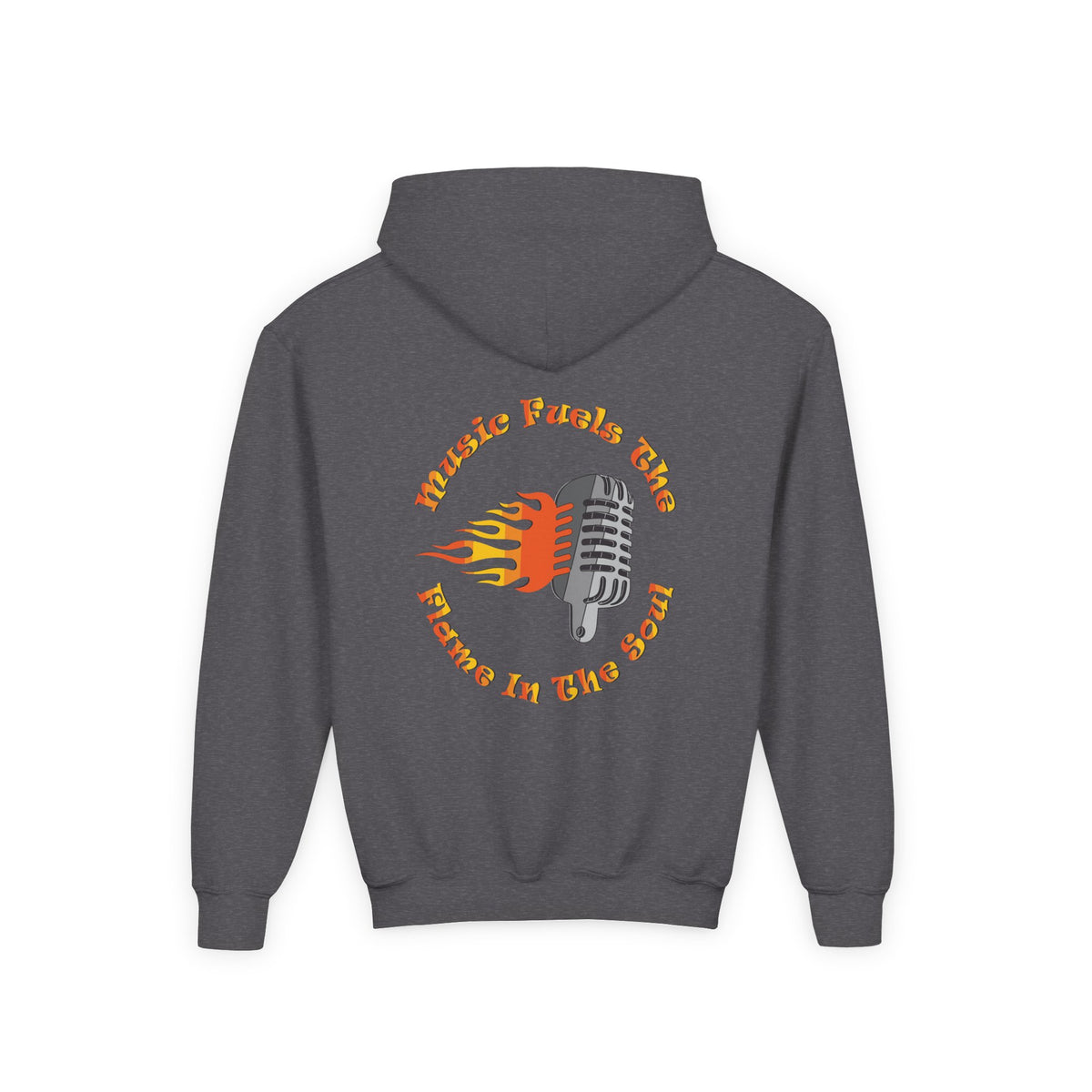 Youth Music-Themed Hoodie - 'Music Fuels The Flame in The Soul'