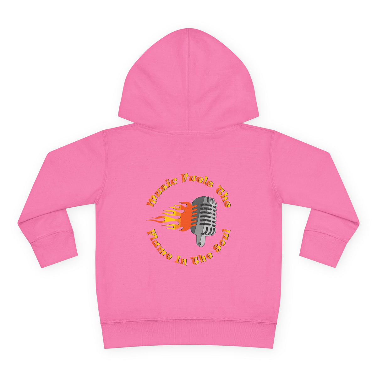 Toddler Retro Microphone Flame Graphic Tee Perfect for Young Musicians
