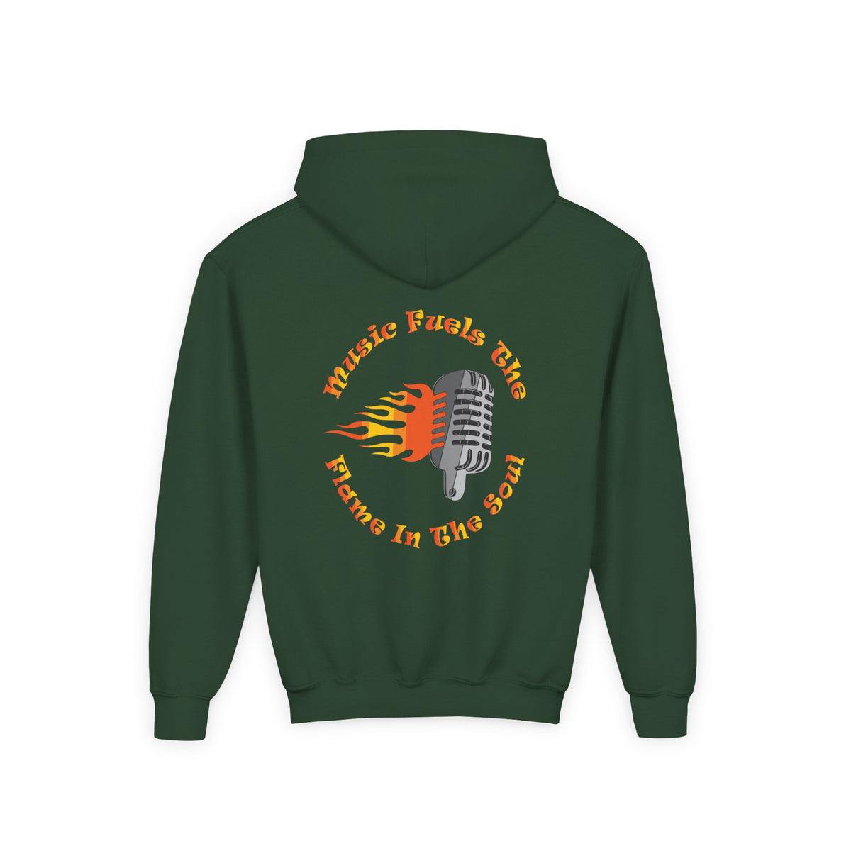 Youth Music-Themed Hoodie - 'Music Fuels The Flame in The Soul'