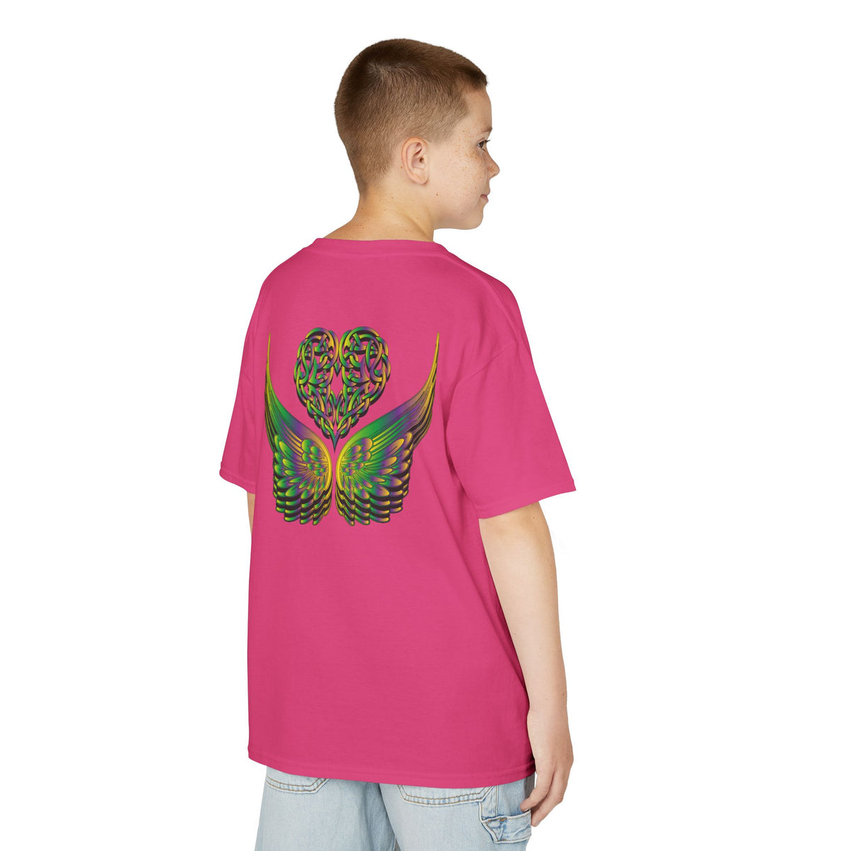 Kids Ethereal Heart and Wings Tee Perfect for Nature Lovers