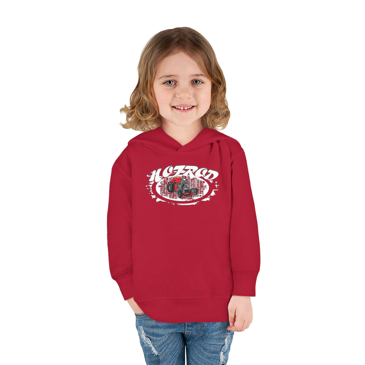 Toddler Retro Hotrod Graphic Hoodie for Young Motorheads