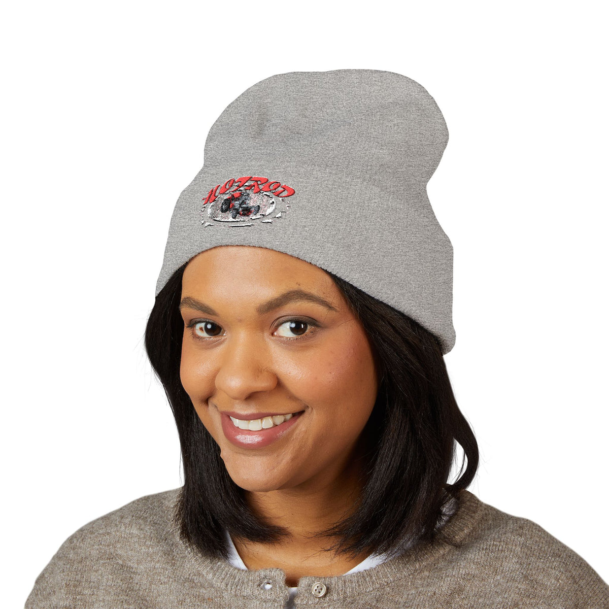 Retro Hotrod Graphic "Embroidered" Beanie