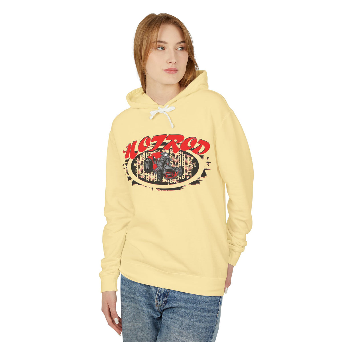 Retro Hotrod Hoodie for Classic Car Enthusiasts - Light Blend Sweatshirt
