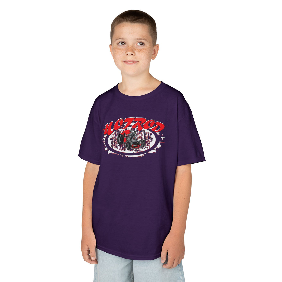 Kids Retro Hotrod Graphic Tee for Young Motorheads