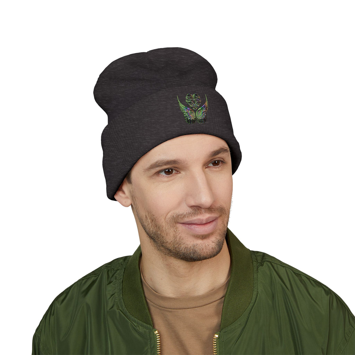 Ethereal Heart and Wings Beanie