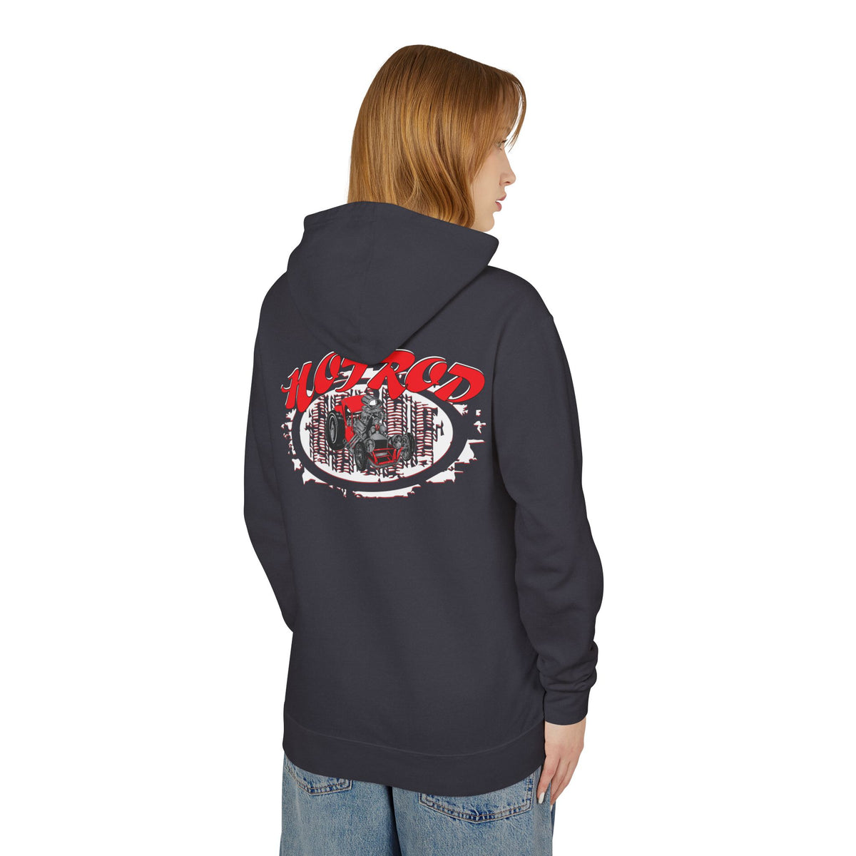Retro Hotrod Hoodie for Classic Car Enthusiasts - Light Blend Sweatshirt