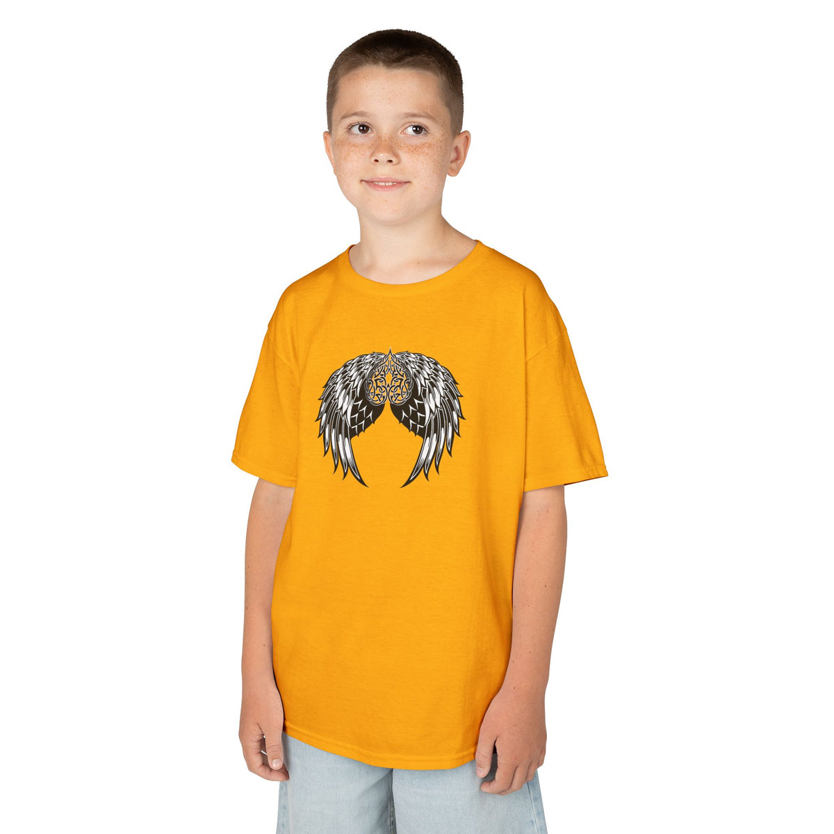Kids Celtic Heart with Angel Wings Tee