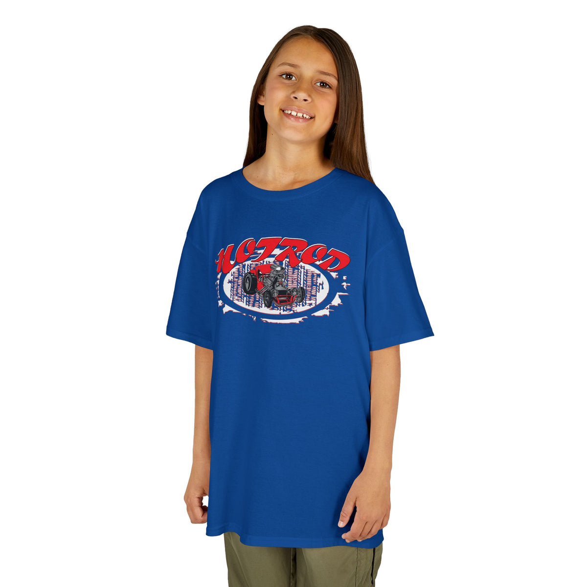 Kids Retro Hotrod Graphic Tee for Young Motorheads