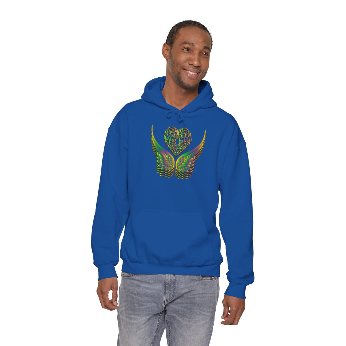 Ethereal Heart and Wings Hoodie - Heavy Blend™