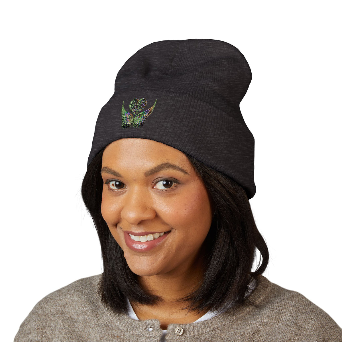 Ethereal Heart and Wings Beanie