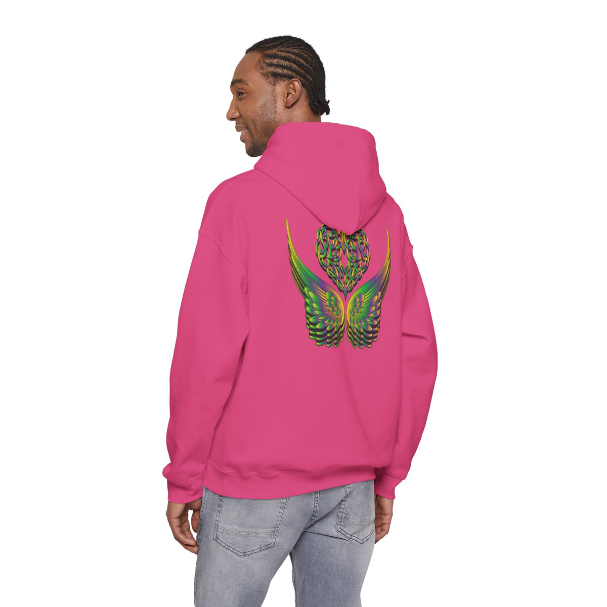 Ethereal Heart and Wings Hoodie - Heavy Blend™