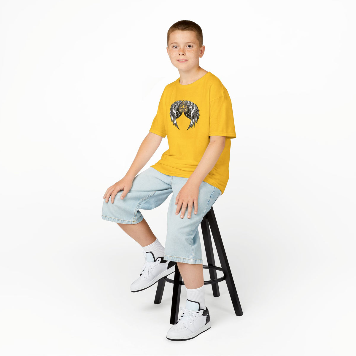 Kids Celtic Heart with Angel Wings Tee
