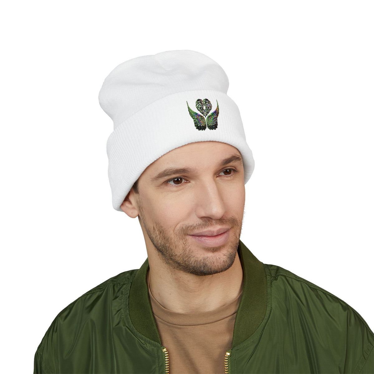 Ethereal Heart and Wings Beanie