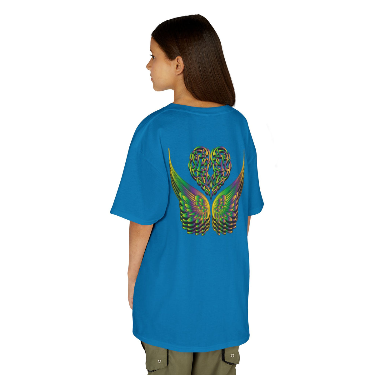 Kids Ethereal Heart and Wings Tee Perfect for Nature Lovers