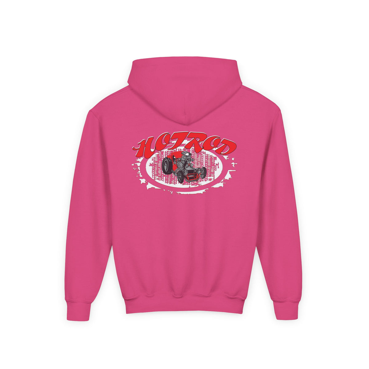Youth Heavy Blend Hooded Sweatshirt - Hot Rod Graphic Sweatshirt for Car Lovers
