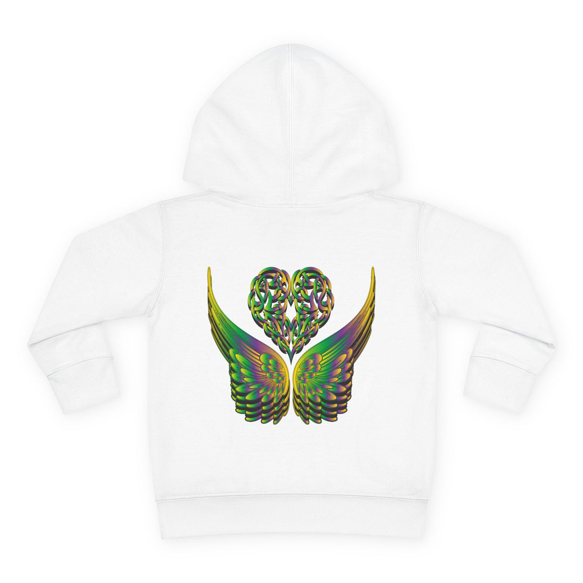 Toddler Celtic Heart with Angel Wings Hoodie