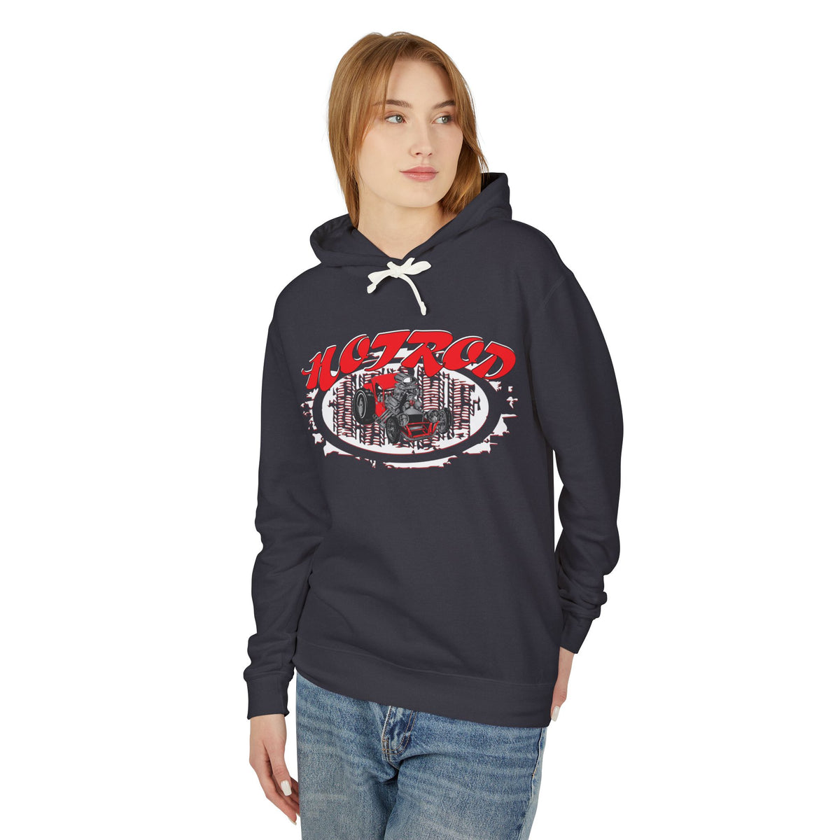 Retro Hotrod Hoodie for Classic Car Enthusiasts - Light Blend Sweatshirt