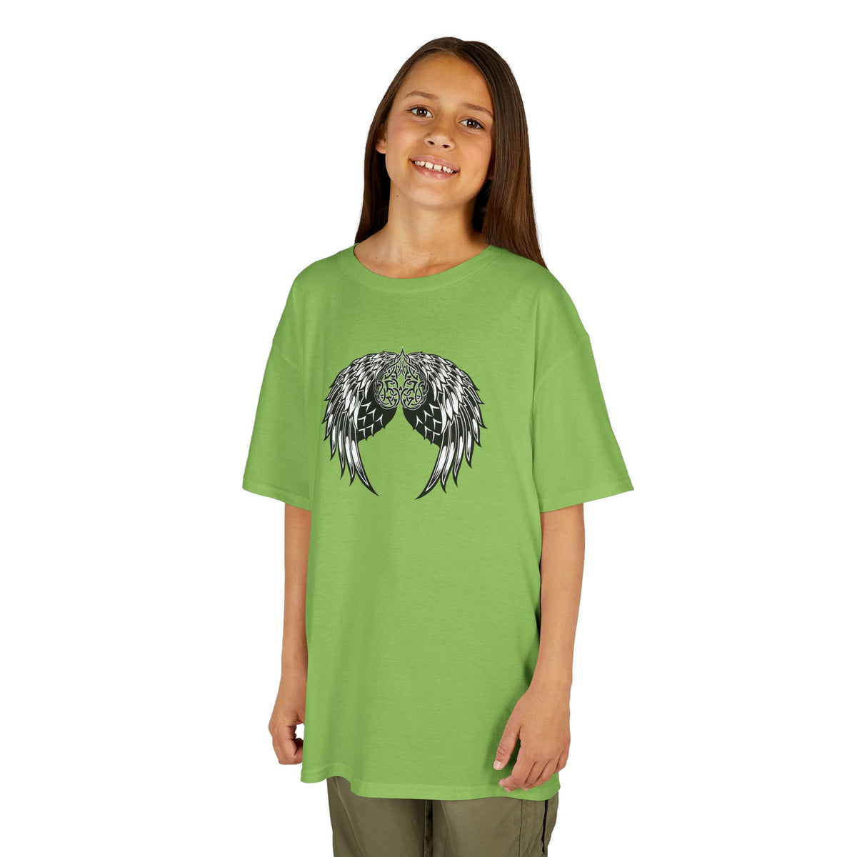Kids Celtic Heart with Angel Wings Tee