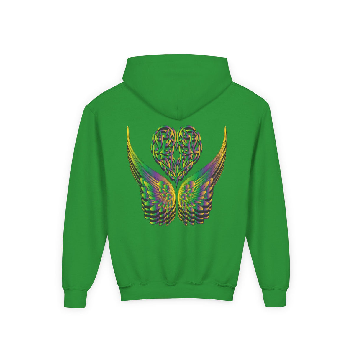 Youth Ethereal Heart and Wings Hoodie - Perfect for Nature Lovers