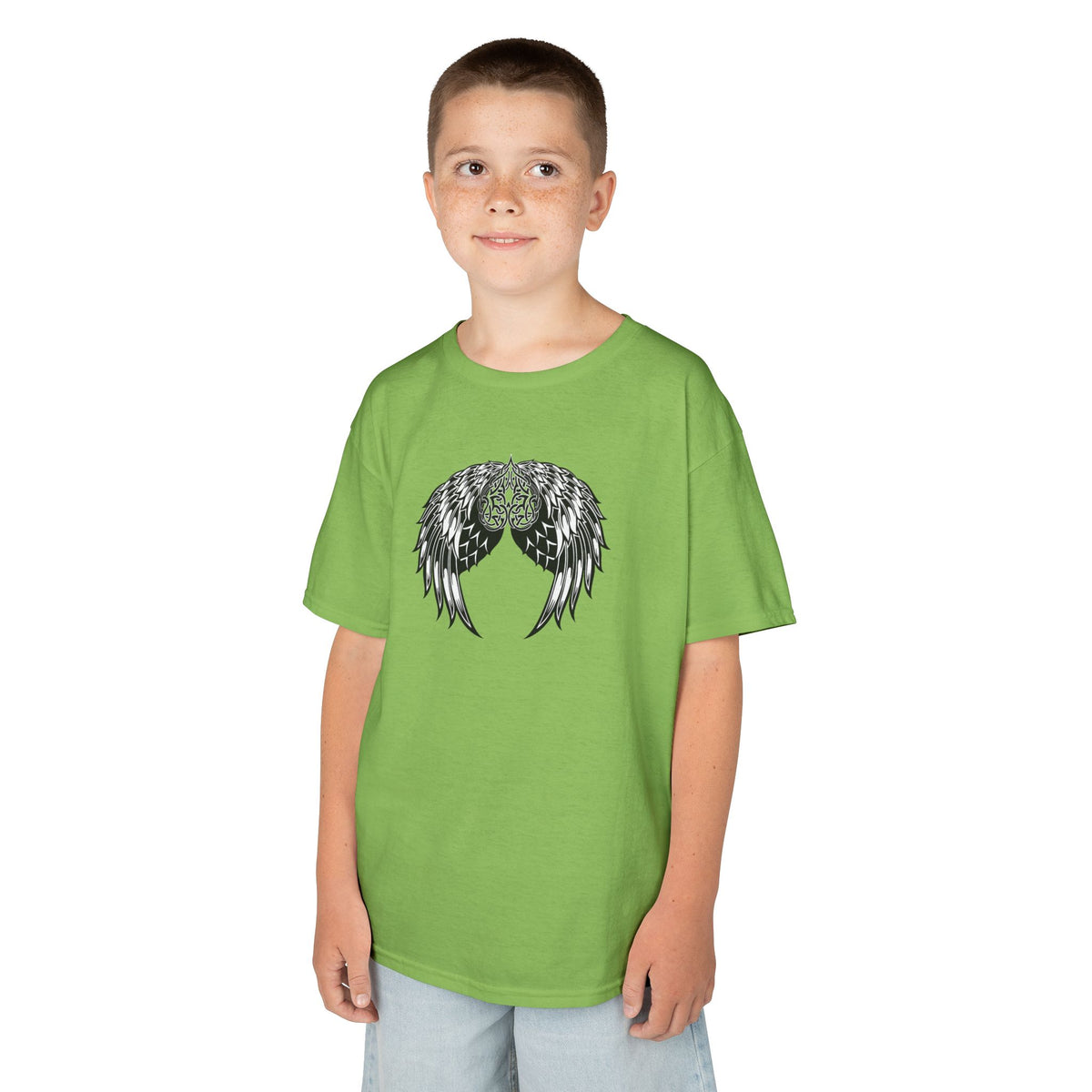 Kids Celtic Heart with Angel Wings Tee