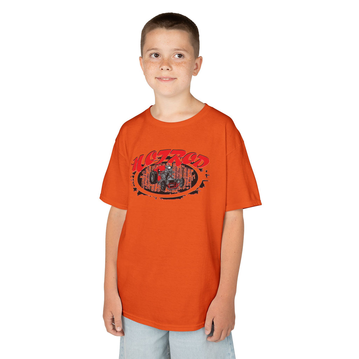 Kids Retro Hotrod Graphic Tee for Young Motorheads
