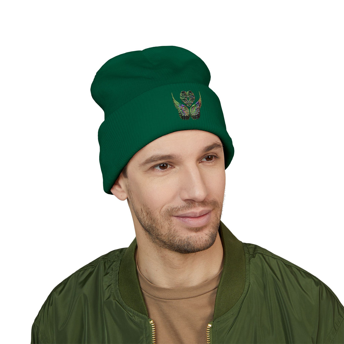 Ethereal Heart and Wings Beanie