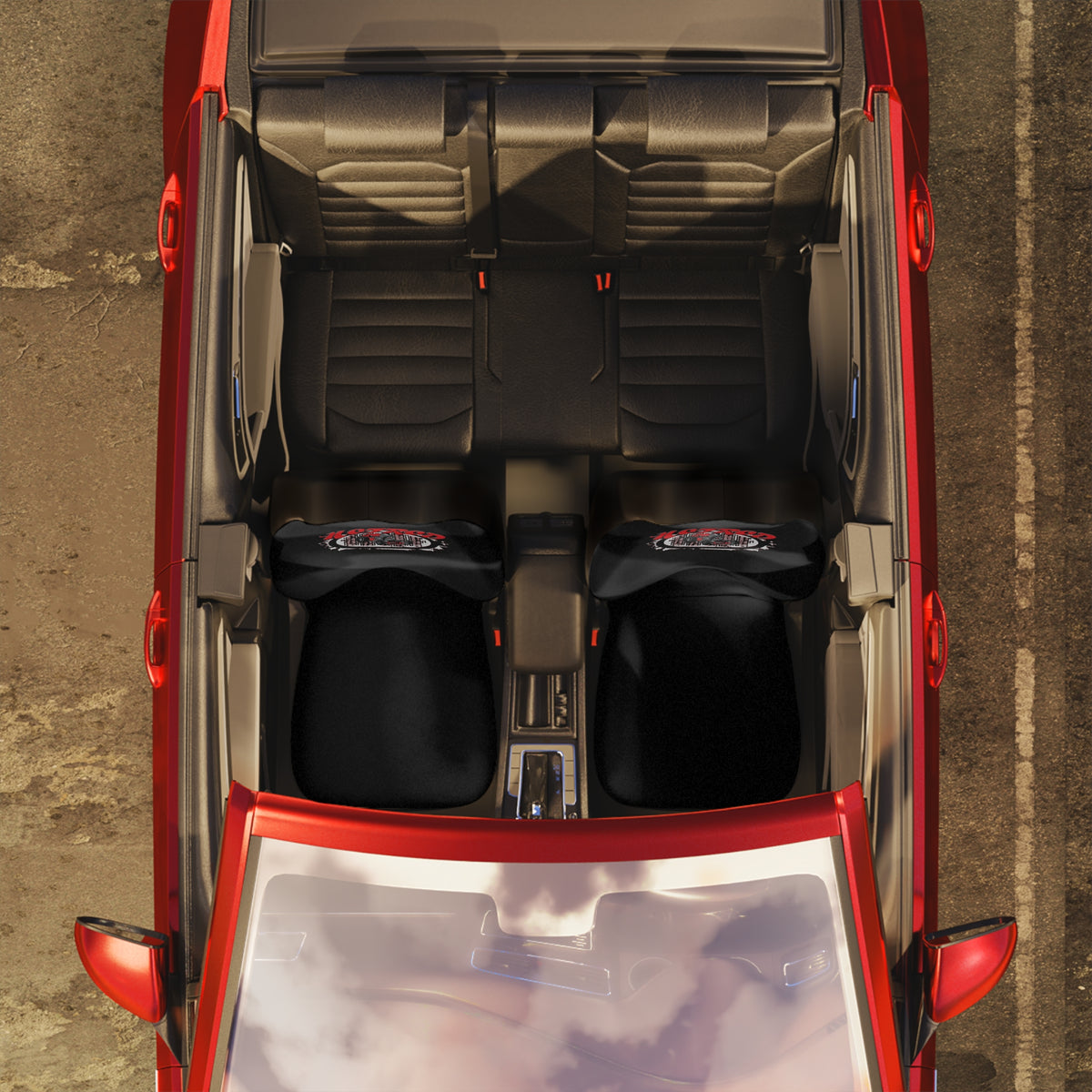 Vintage Hot Rod Car Seat Covers | Stylish Black Automotive Accessories