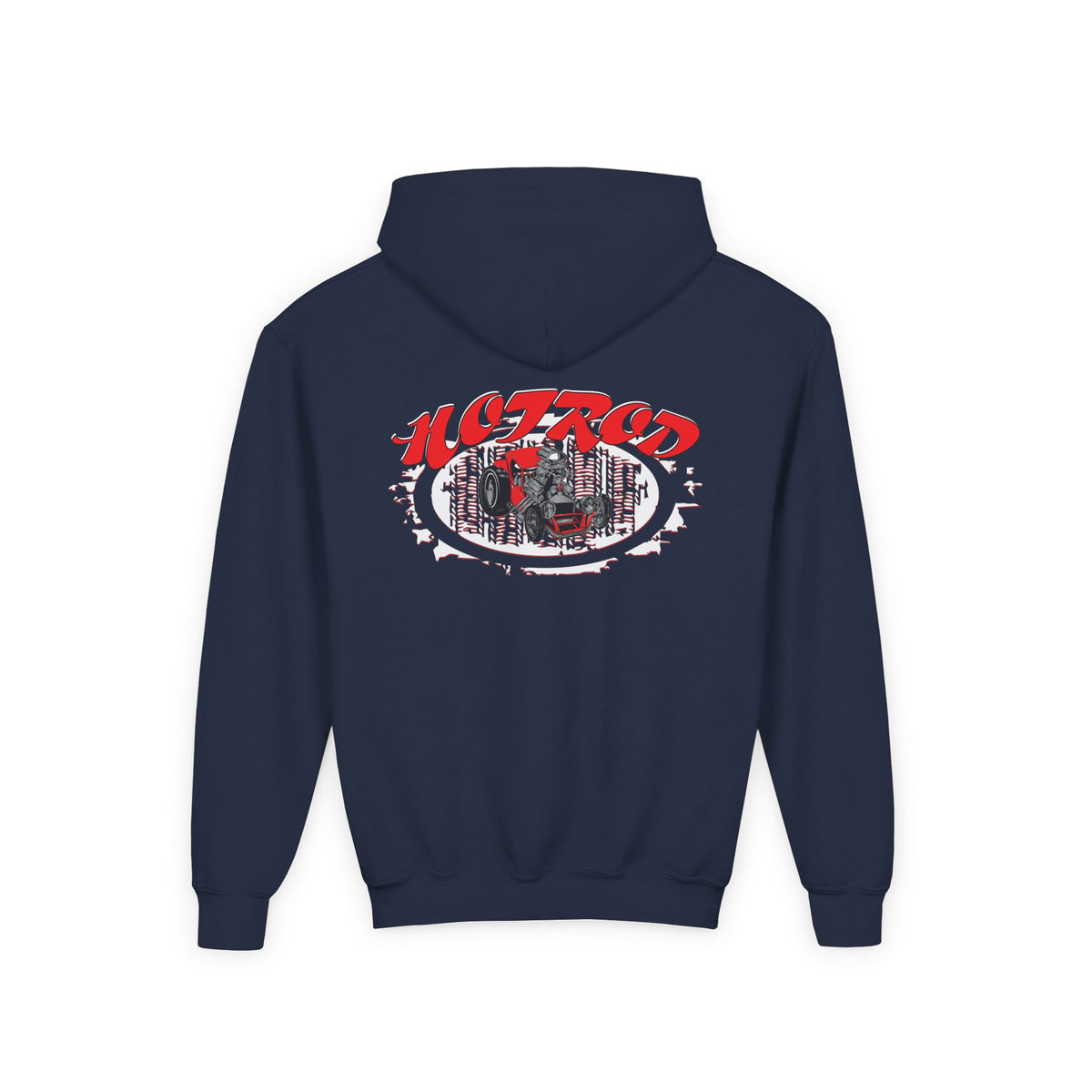 Youth Heavy Blend Hooded Sweatshirt - Hot Rod Graphic Sweatshirt for Car Lovers