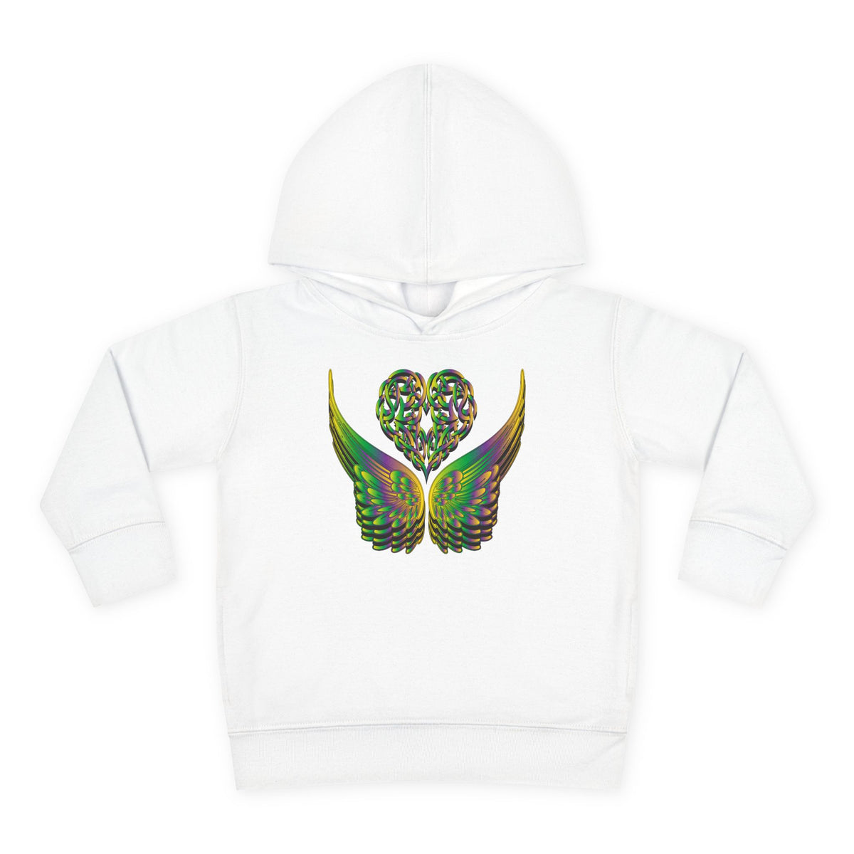Toddler Celtic Heart with Angel Wings Hoodie