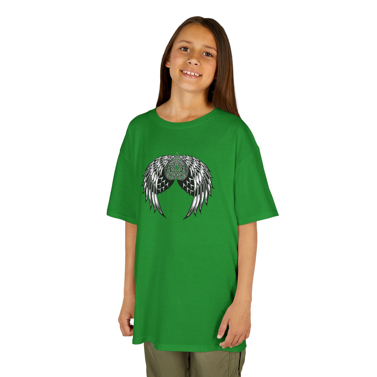 Kids Celtic Heart with Angel Wings Tee