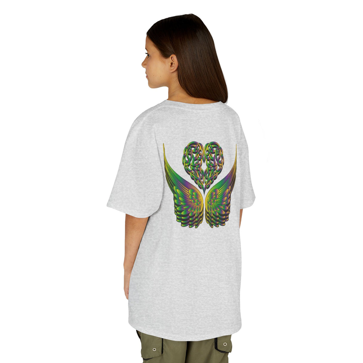 Kids Ethereal Heart and Wings Tee Perfect for Nature Lovers