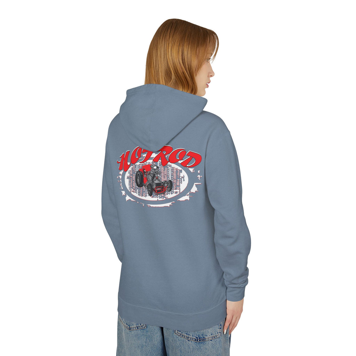 Retro Hotrod Hoodie for Classic Car Enthusiasts - Light Blend Sweatshirt