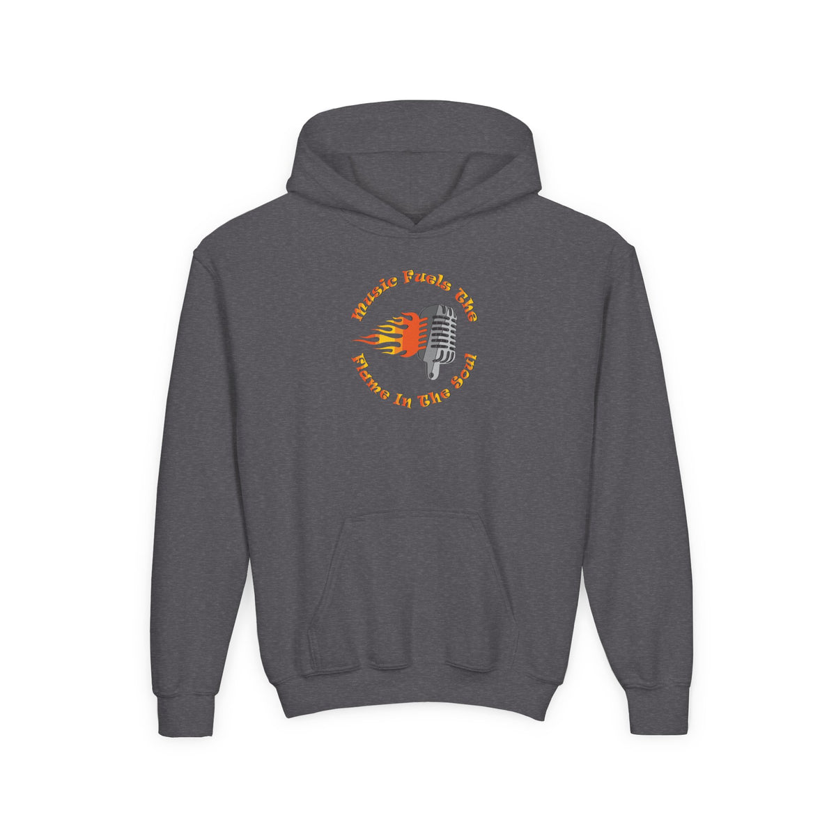 Youth Music-Themed Hoodie - 'Music Fuels The Flame in The Soul'