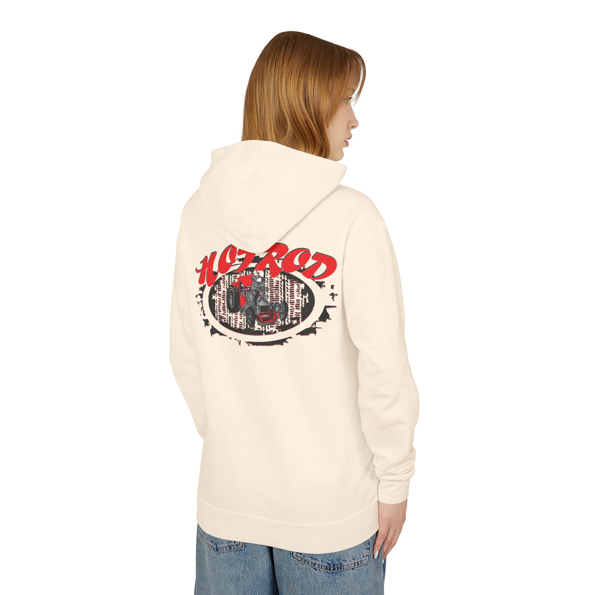 Retro Hotrod Hoodie for Classic Car Enthusiasts - Light Blend Sweatshirt