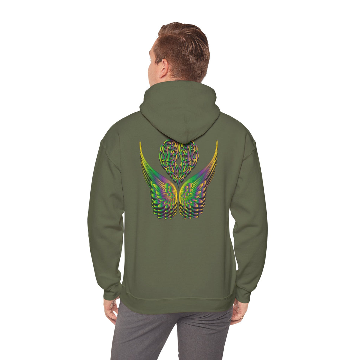 Ethereal Heart and Wings Hoodie - Heavy Blend™