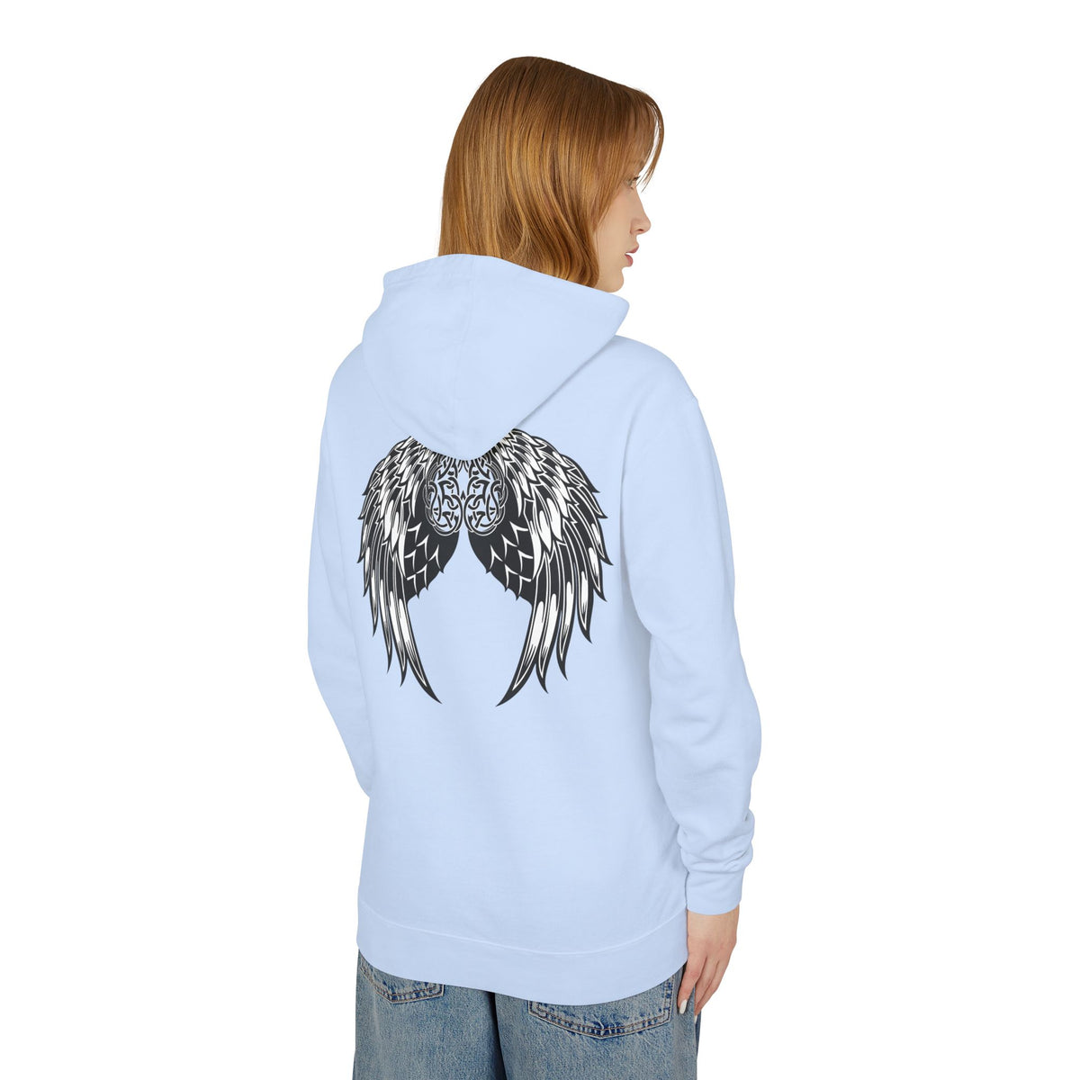 Celtic Heart and Angel Wings Hoodie - Lightweight™