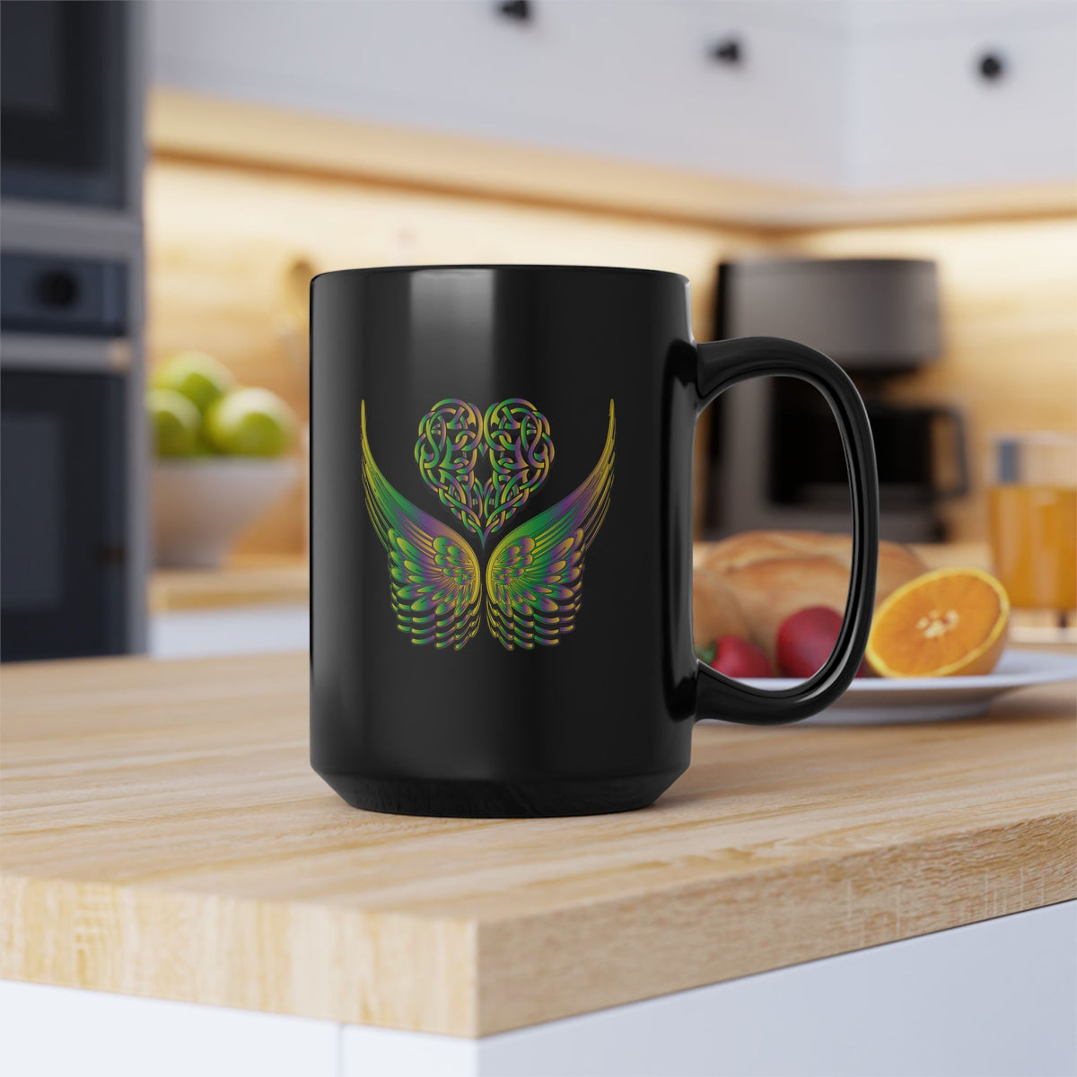 Ethereal Heart and Wings Coffee Mug