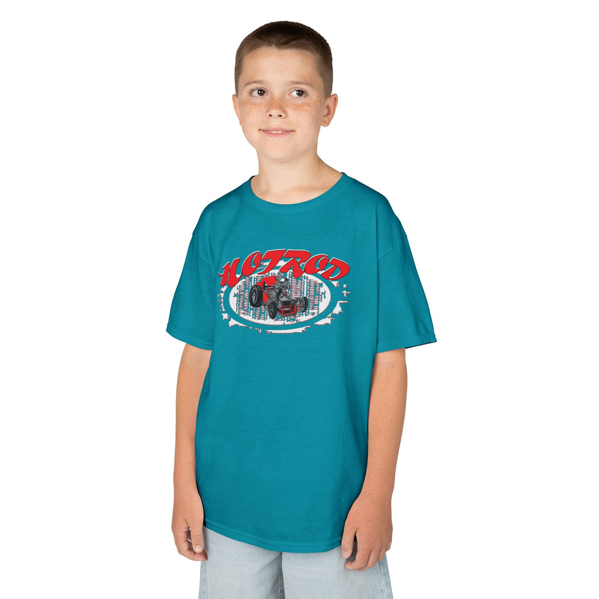 Kids Retro Hotrod Graphic Tee for Young Motorheads