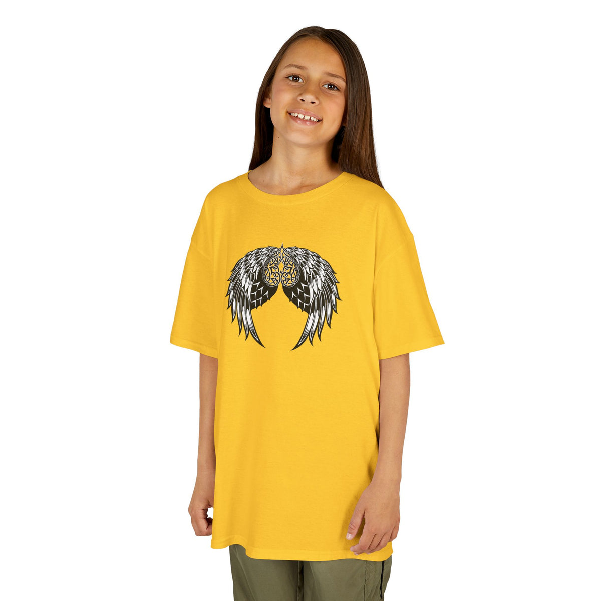 Kids Celtic Heart with Angel Wings Tee
