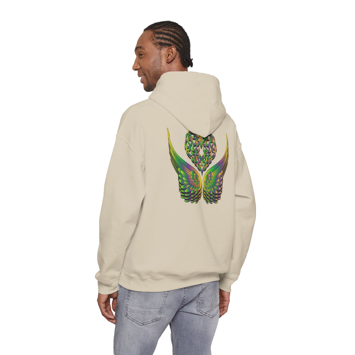 Ethereal Heart and Wings Hoodie - Heavy Blend™