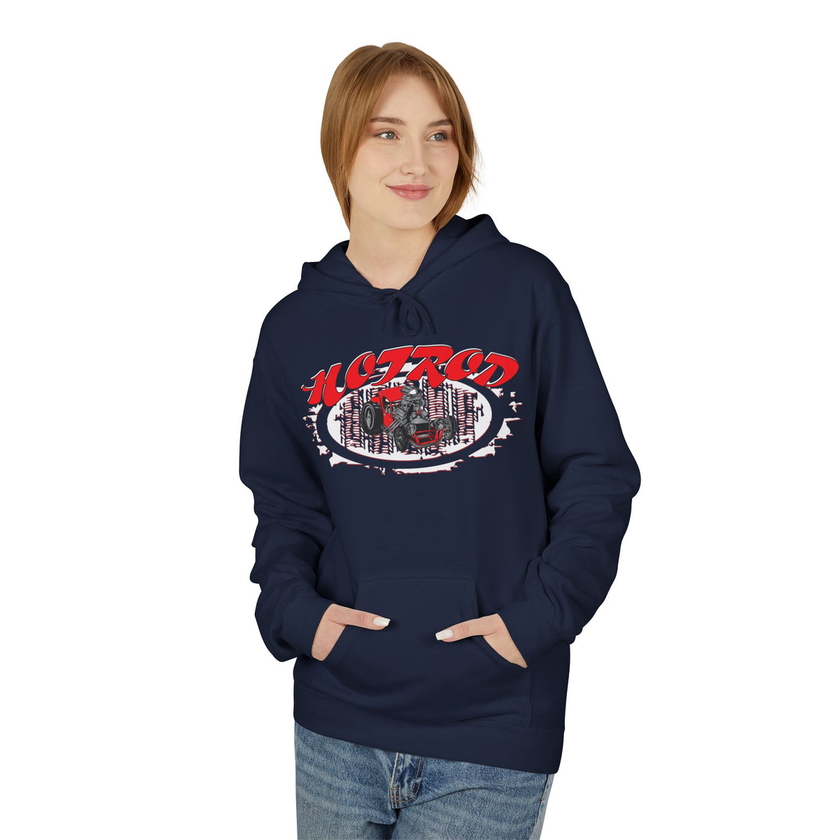 Retro Hotrod Graphic Hooded Sweatshirt