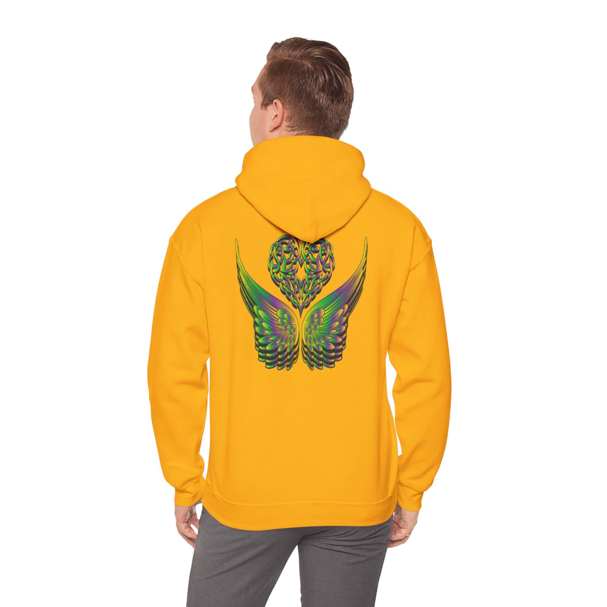 Ethereal Heart and Wings Hoodie - Heavy Blend™
