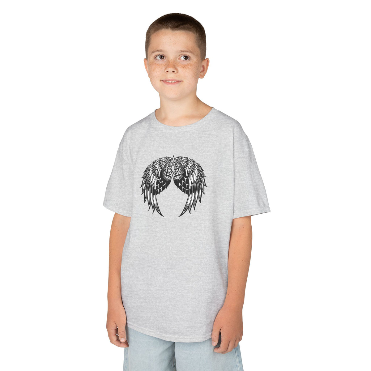 Kids Celtic Heart with Angel Wings Tee
