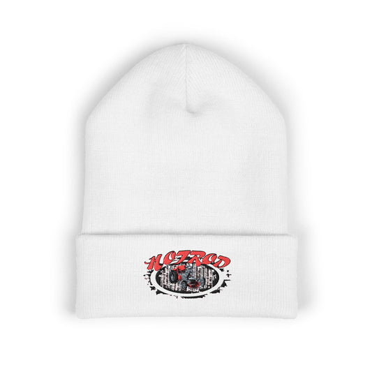Retro Hotrod Graphic Beanie with Embroidered Design