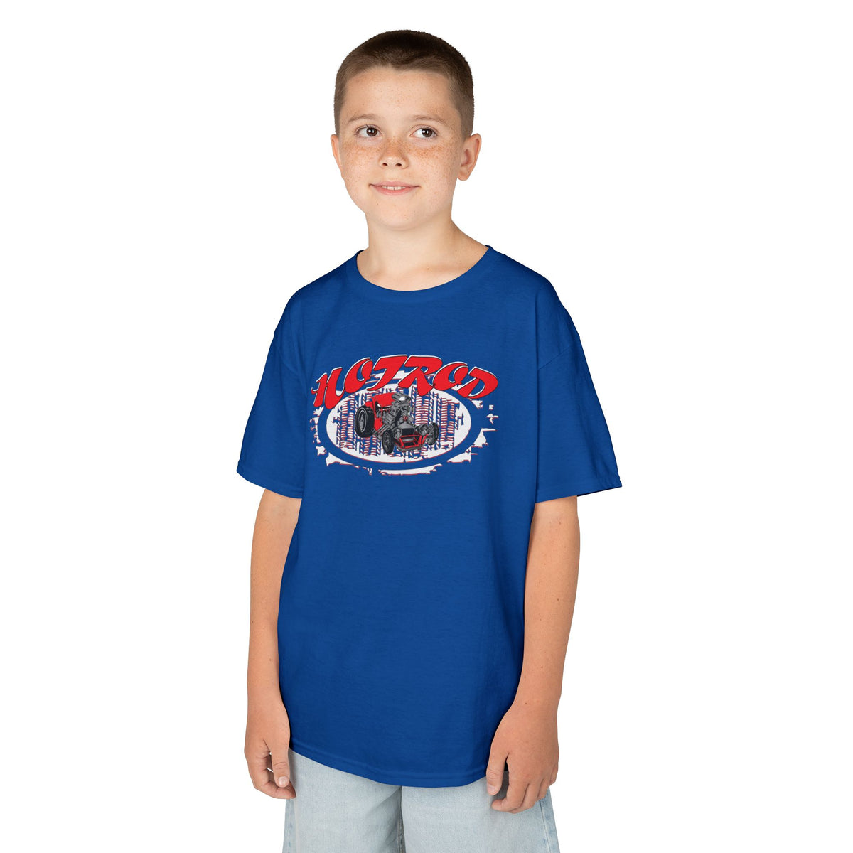 Kids Retro Hotrod Graphic Tee for Young Motorheads