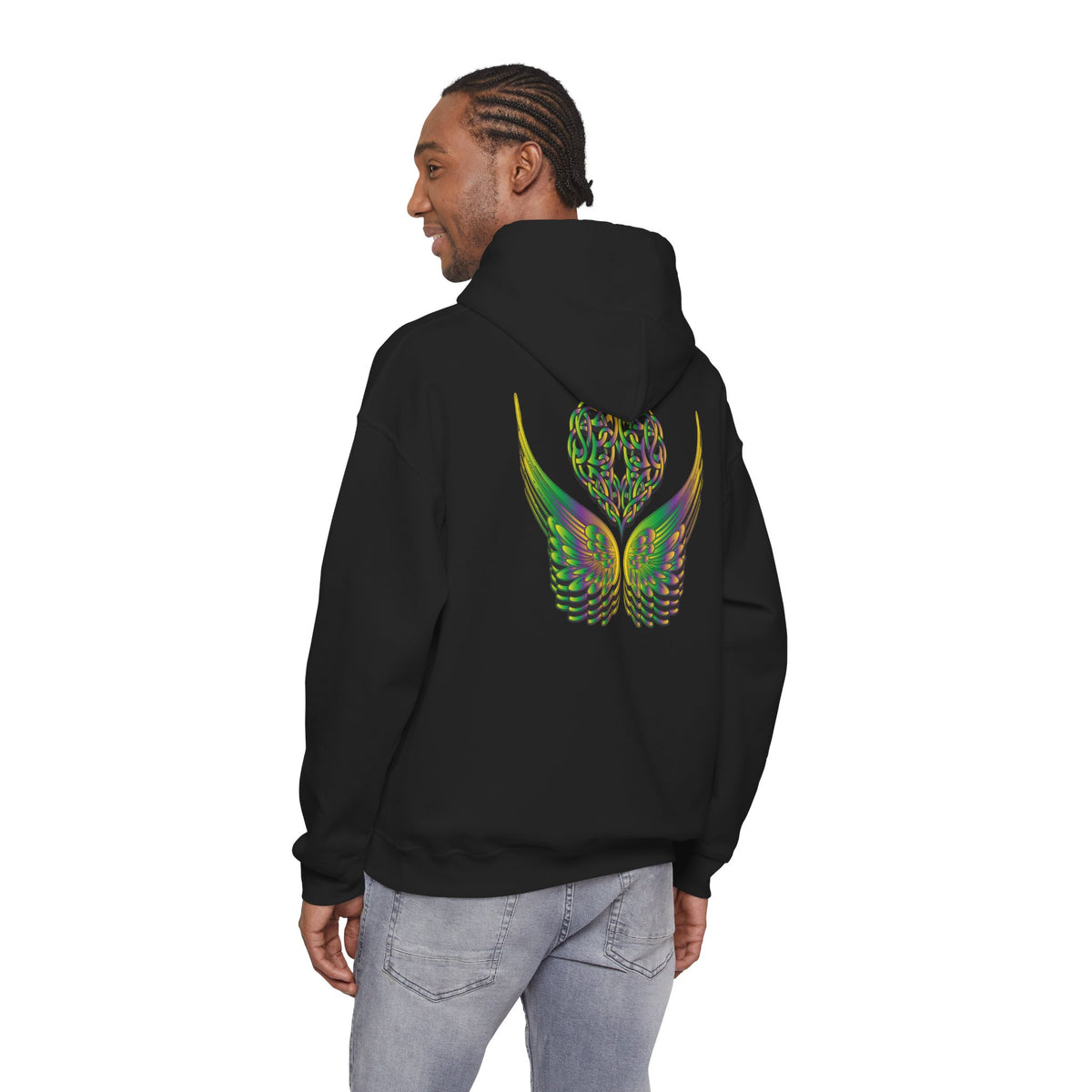 Ethereal Heart and Wings Hoodie - Heavy Blend™